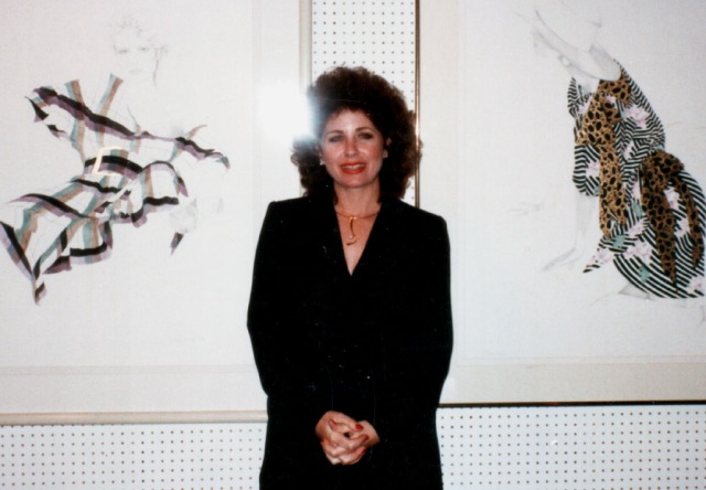 Christine 1980 with Paintings